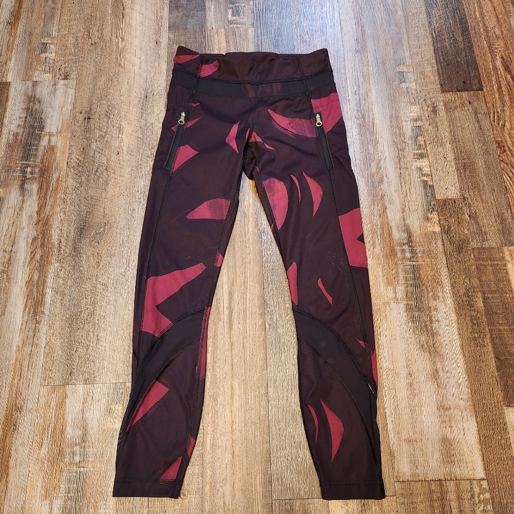 Lululemon Inspire Tight Back Spin Stroke Dashing Purple Black Luxtreme